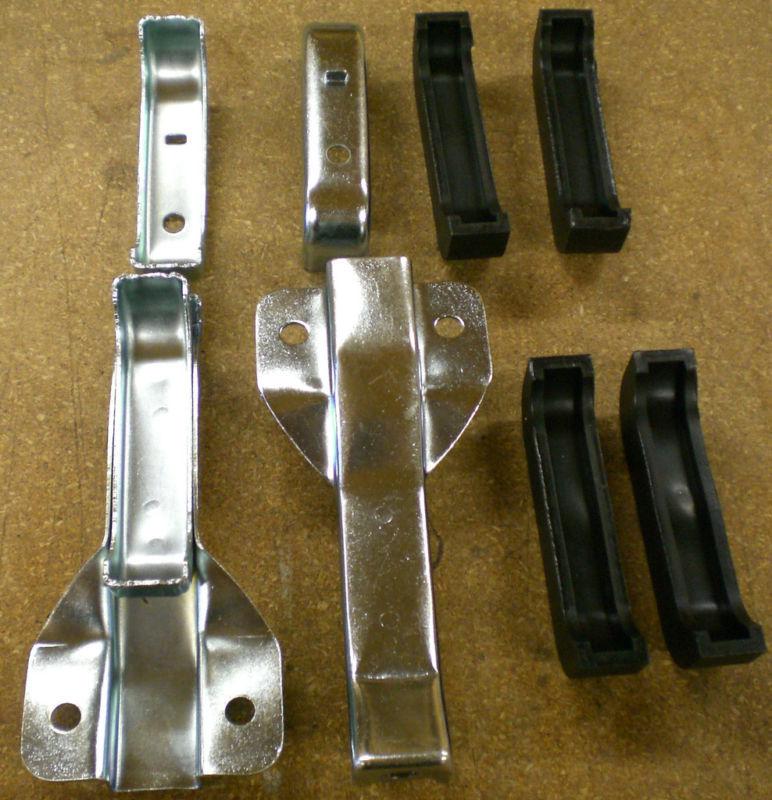 67-72 chevy gmc truck 4 core radiator bracket set 8pc blazer row 1967 1969 1972