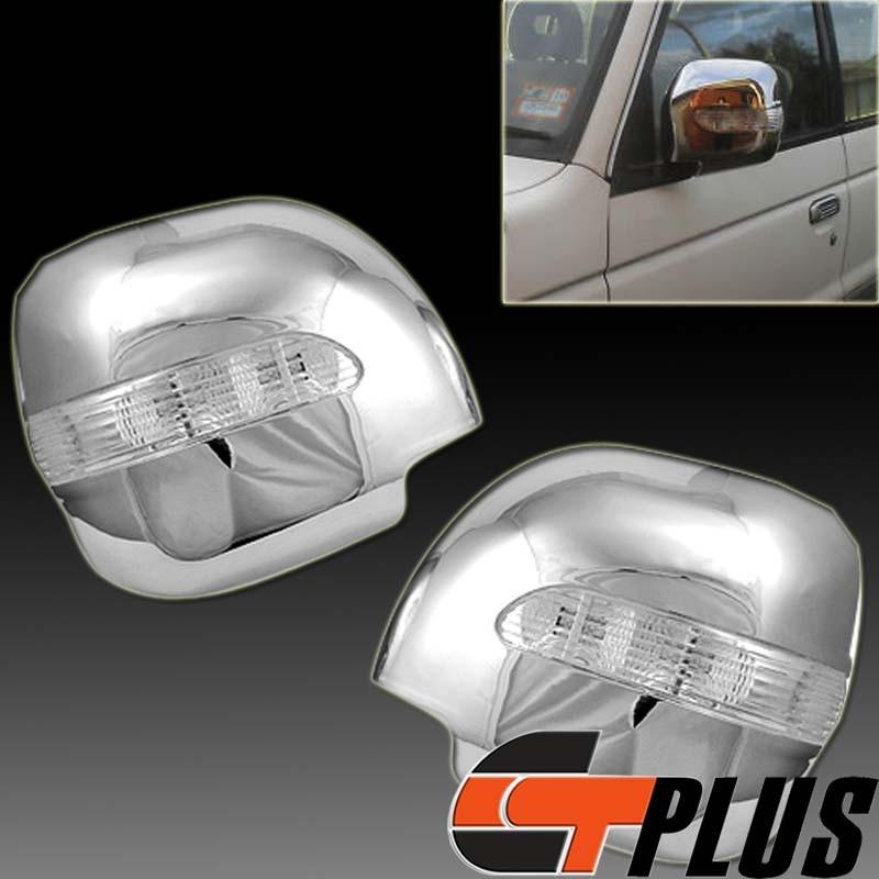 01-06 mitsubishi montero pajero shogun chrome mirror cover w/ led turn signal 05