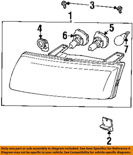 Saturn oem 22730382 headlight-headlamp assembly