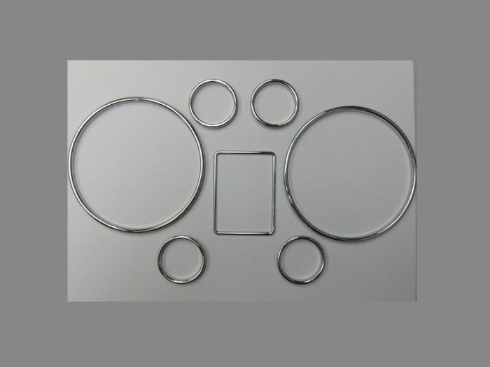 Audi a6 c5 a4 b5 a3 8l chrome dashboard gauge dial ring set