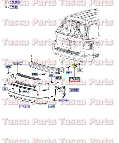 New oem rh rear bumper mounting bracket  2008-9  ford taurus x 2005-7 freestyle