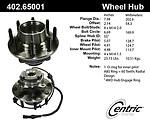 Centric parts 402.65001e front hub assembly