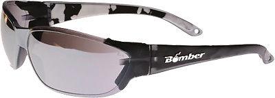 Bomber h-bomb safety sunglasses smokew/mirror lens hf105