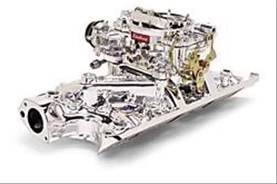 Edelbrock performer rpm air-gap intake manifold and carburetor kit 2075