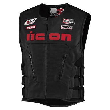 Icon regulator death-or-glory leather vest. 4xl