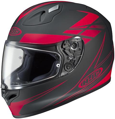 New hjc fg-17 force full-face adult helmet, mc-1f/matte/red/black, small/sm