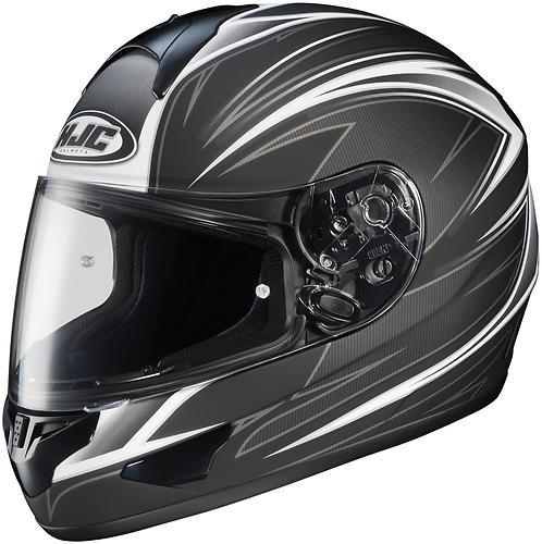 New hjc cl-16 razz full-face adult helmet, mc-5f/black/gray/white, small/sm