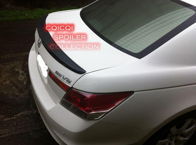 Carbon fiber honda 08-12 accord sedan oem type rear trunk spoiler ◎