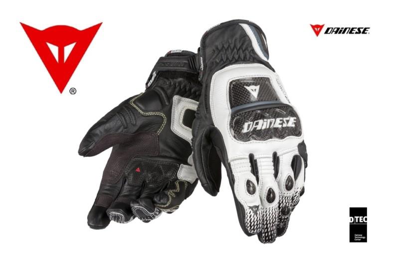 New - dainese guanto druids s-st -gloves- nero - bianco - antracite - size s