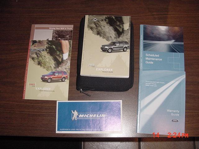 2003 ford explorer owners manual with case