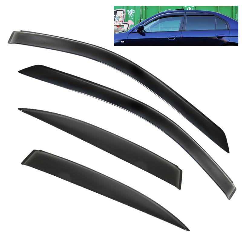 2001-2005 honda civic 4dr sedan window shade visor (3m-tape)