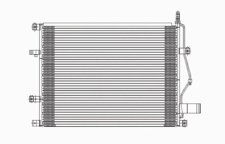 Replacement ac condenser pfc type volvo s60 s60r s70 v70 xc70 s80 306766023