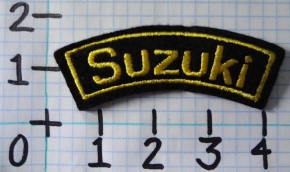 Vintage nos suzuki motorcycle patch from the 70's 003