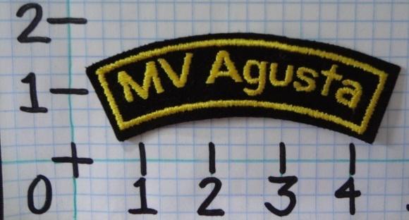 Vintage nos mv agusta motorcycle patch from the 70's 001