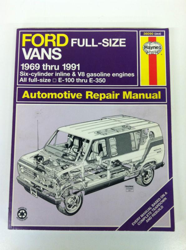 Haynes manual ford full-size vans 1969-1991, read for more info