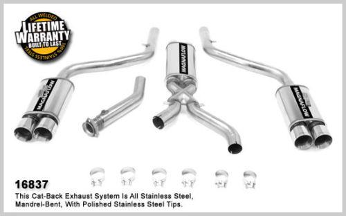 Magnaflow 16837 chevrolet corvette stainless cat-back system performance exhaust