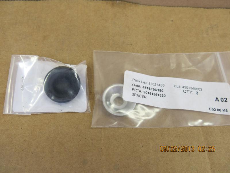 Porsche 911/912 pair door light switch washers & rubber boots - new porsche