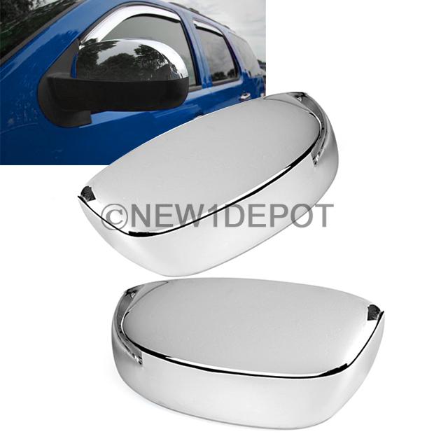 2 pcs chrome upper half mirror cover kits hot for 2007-2011 chevy tahoe suburban