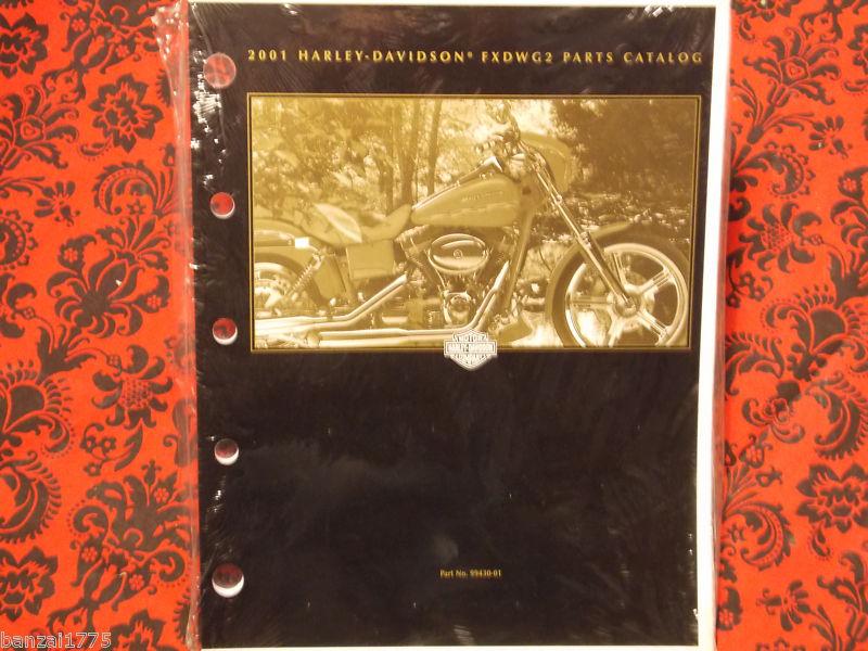 2001 harley davidson wide glide / fxdw2 parts catalog 99430-01