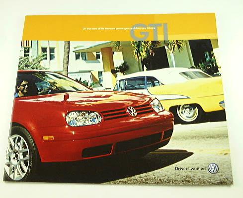 2002 02 vw volkswagen gti brochure 1.8t vr6
