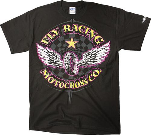 Fly racing youth fly racingwheel t-shirt black s/small