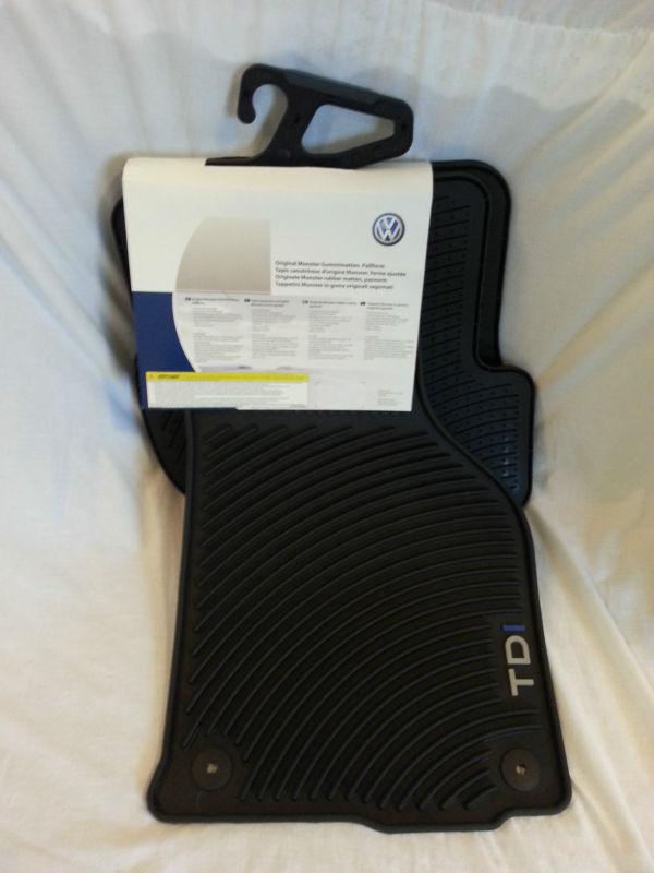 4 vw beetle volkswagen tdi monster rubber floor mats oem 2012 2013 genuine new