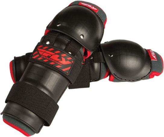 Fly racing knee/shin guards black one size