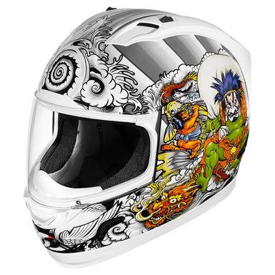 Icon helmet shakki white 3x 0101-5597