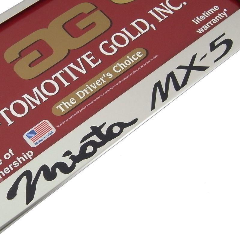 Mazda mx5 stainless chrome license plate frame