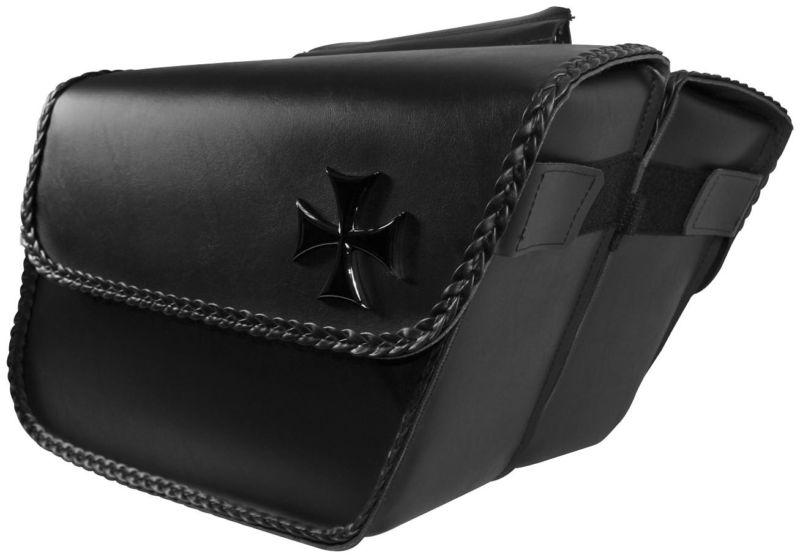 Willie & max maltese cross large saddlebags