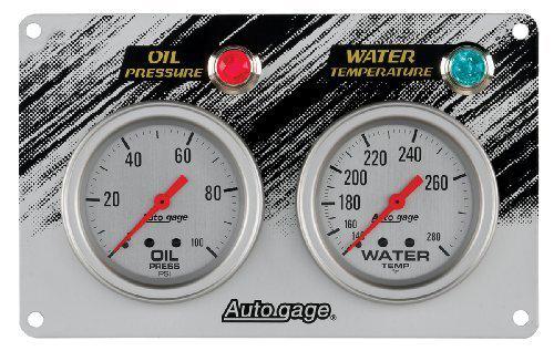 Auto meter 7065 silver 2-5/8in 2 gauge race panel