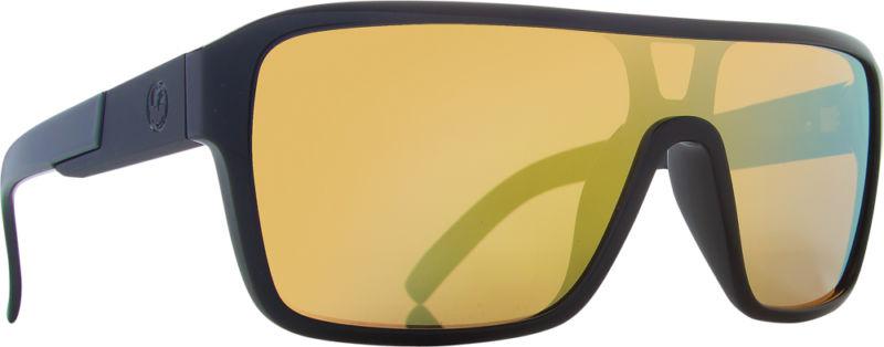 Dragon alliance jam remix ionized sunglasses jet black/gold lens