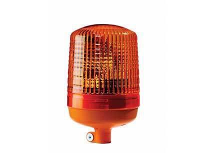 Hella kl7000r 24v halogen beacon with amber lens - rigid pole mount