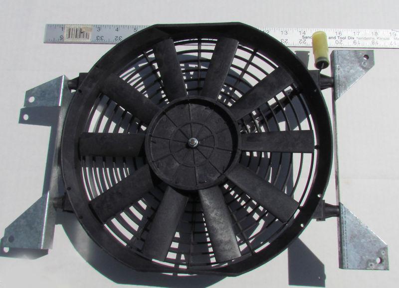 12"cage 12v electric fan low profile for street rod rat rod w/40 amp relay  #etd