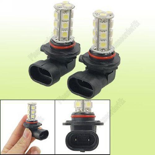 2pcs 9005 hb3 18-led 5050 smd car auto fog driving light bulb pure white 12v dc