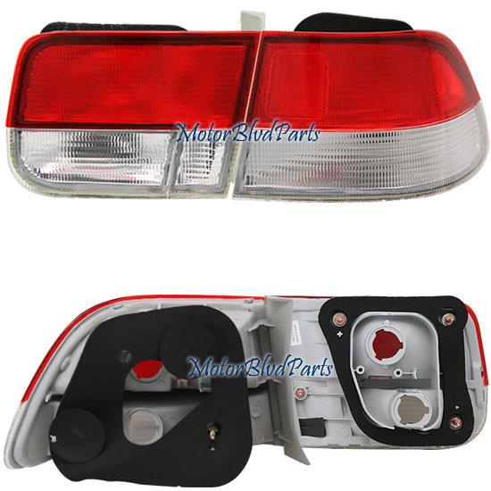 99-00 civic 2d tail light rear lamp passenger right 2pc