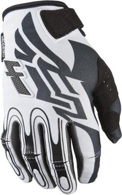 Fly kinetic gloves white/black sz 7 366-21407