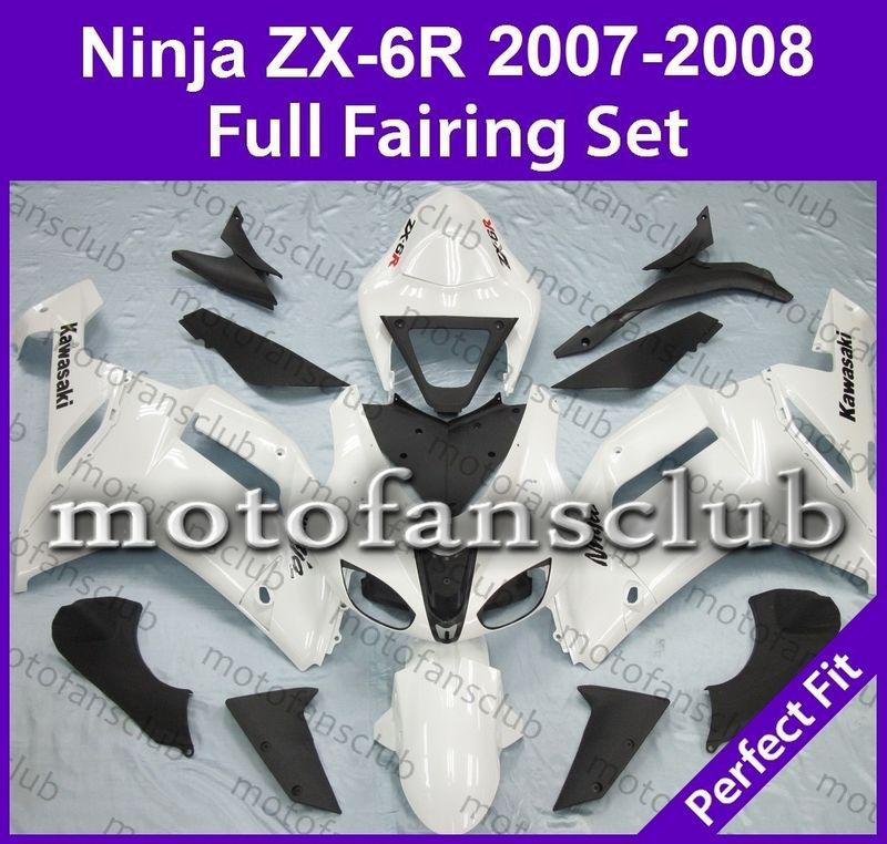 Fit kawasaki 07 08 zx6r zx 6r ninja 2007 2008 fairing bodywork plastics #07 c