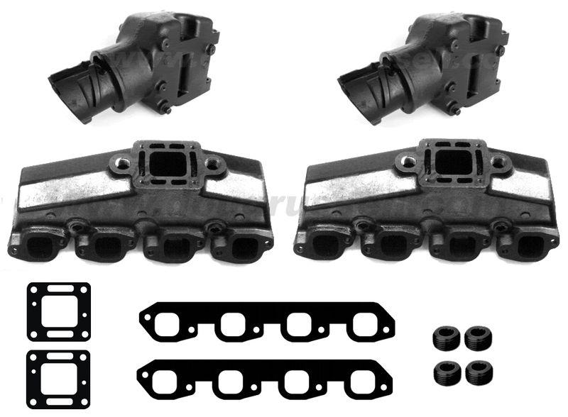 Big block exhaust manifold kit for 7.4/454 & 8.2/502 mercruiser marine engines