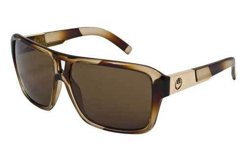 Dragon the jam sunglasses, trans brown stripe/bronze performance polarized lens