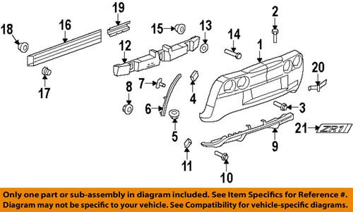 Gm oem 22901572 rear bumper-emblem