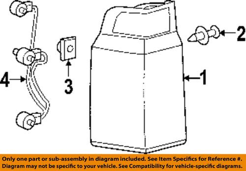 Jeep oem 55157330ac combination lamps tail light-rear-tail lamp assembly pin