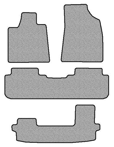 Toyota highlander hybrid 2005-2012 custom fit 4pc carpeted floor mats