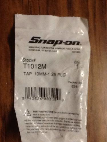 Snap-on t1012m metric tap 10mm-1 25 plg  5 qty * new * 