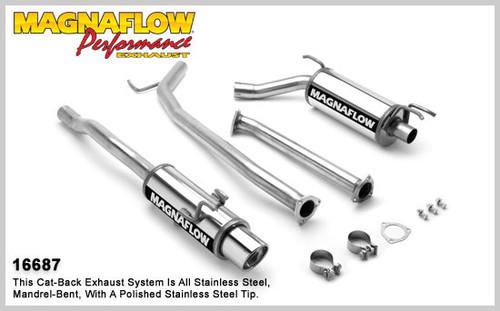 Magnaflow 16687 honda civic stainless cat-back system performance exhaust