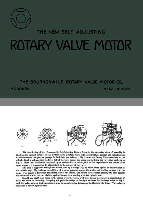 Bournonville 1922 - the new self adjusting rotary valve motor