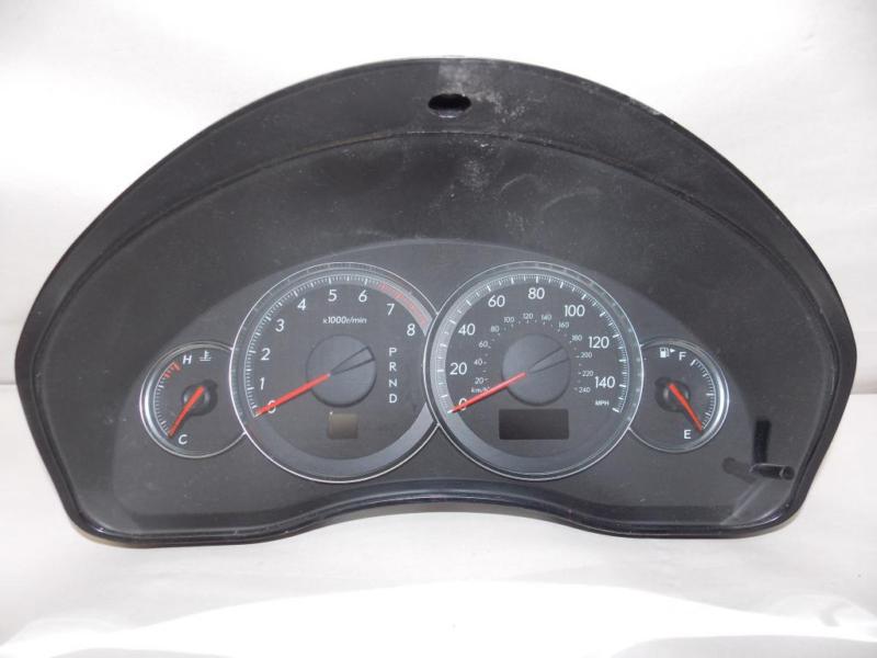 09-09 subaru legacy 2.5l at 4cyl 56k instrument cluster speedometer 2009 #7146