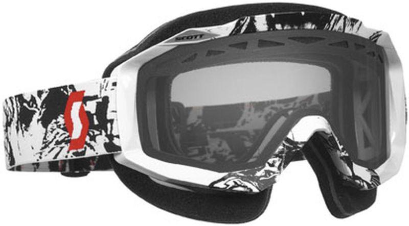 Scott hustle snowcross w/ rose acs thermal lens adult goggles,tiger black/white