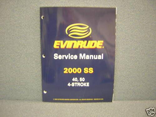 2000 evinrude 40,50 h.p. four stroke service manual