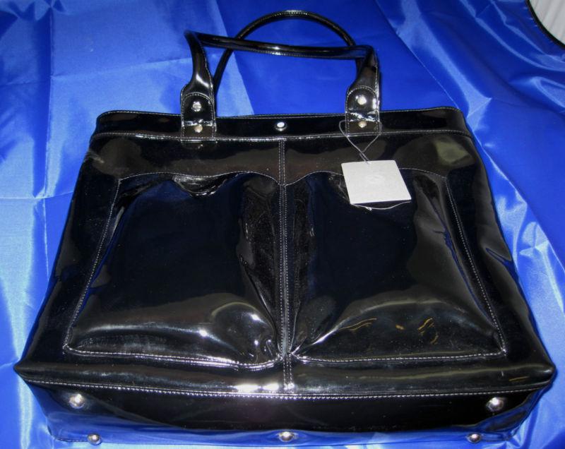 Original bmw patent leather business laptop tote 